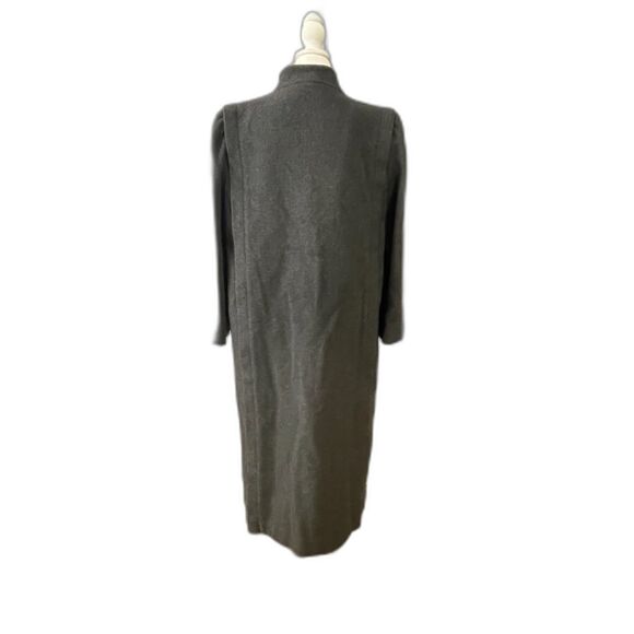 Karen Petites Gray Wool Cashmere Blend Long Coat Women’s Size 10P USA Made - Picture 7 of 14